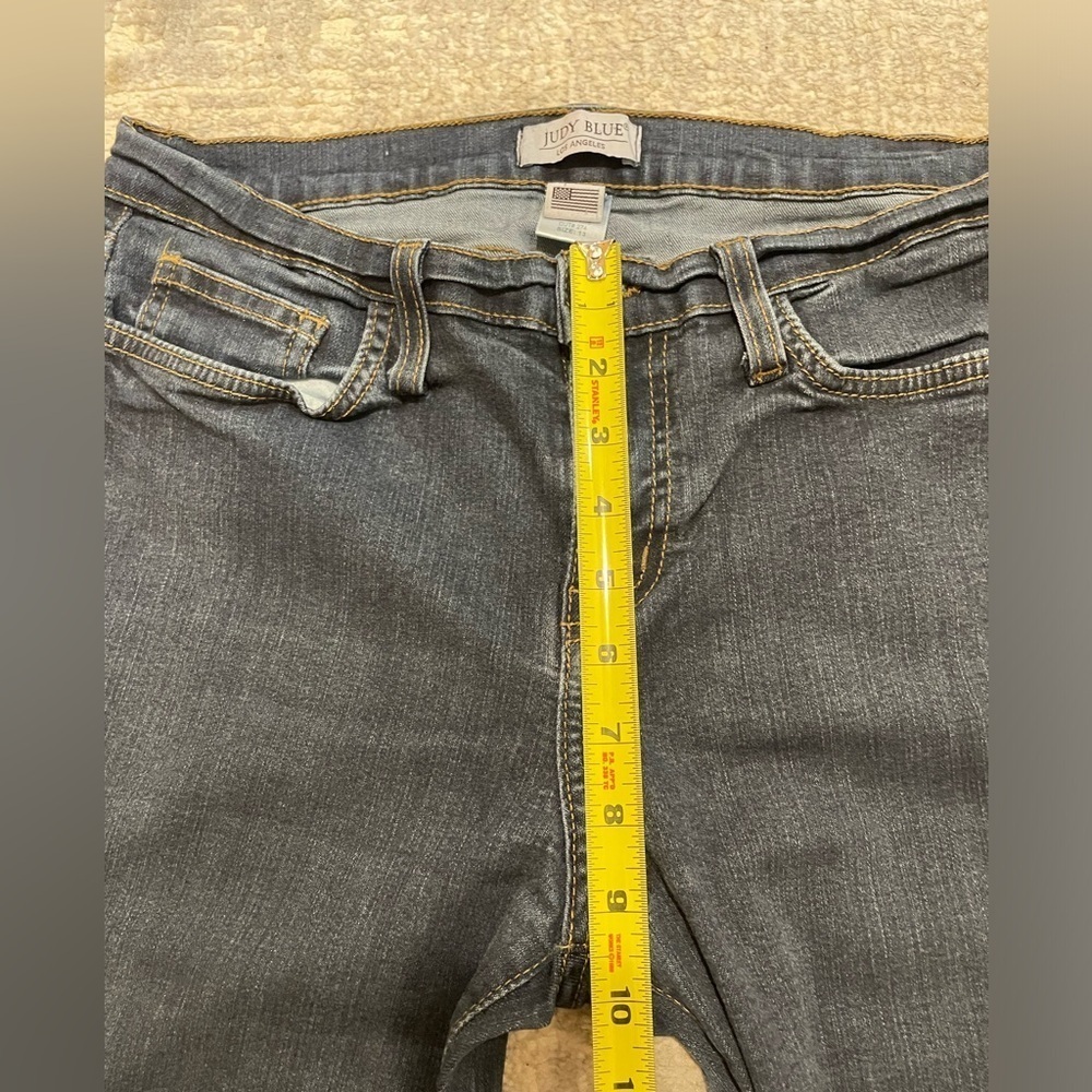 Judy Blue Stretchy Mid Rise Skinny Jeans, Made in USA, Size 13 - Picture 7 of 8